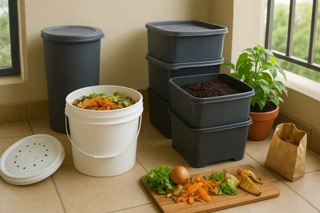 compostagem em apartamento