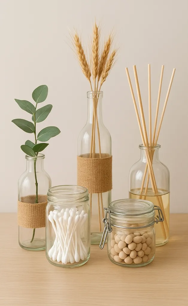 Ideias de Reaproveitamento Criativo de Garrafas e Potes em Pequenos Ambientes