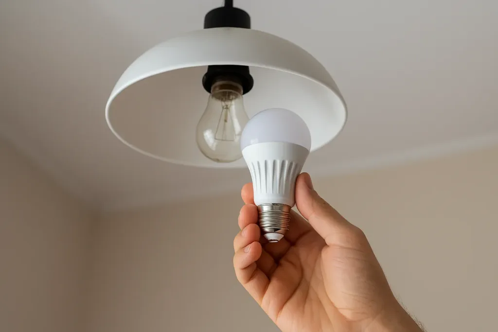 Iluminação LED Sustentável: Como Escolher as Lâmpadas Certas para Economizar Energia em Casa ilustração led